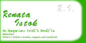 renata istok business card